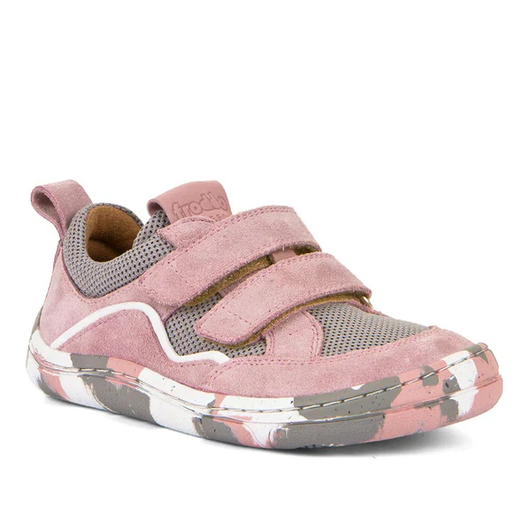 Froddo Barefoot Sapatilha Couro e Malha D-Velcro (Grey Pink) adult