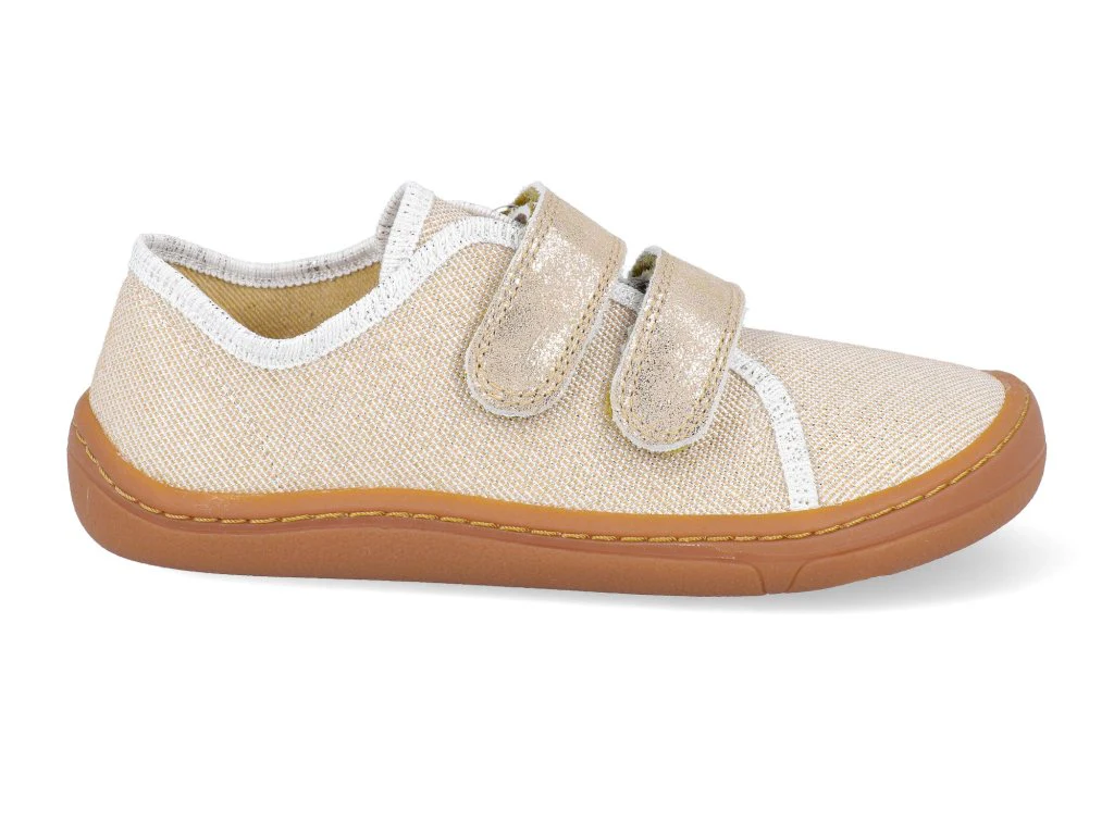 Froddo Barefoot Sapatilha Canva (Gold Shine) kid to adult - Image 2