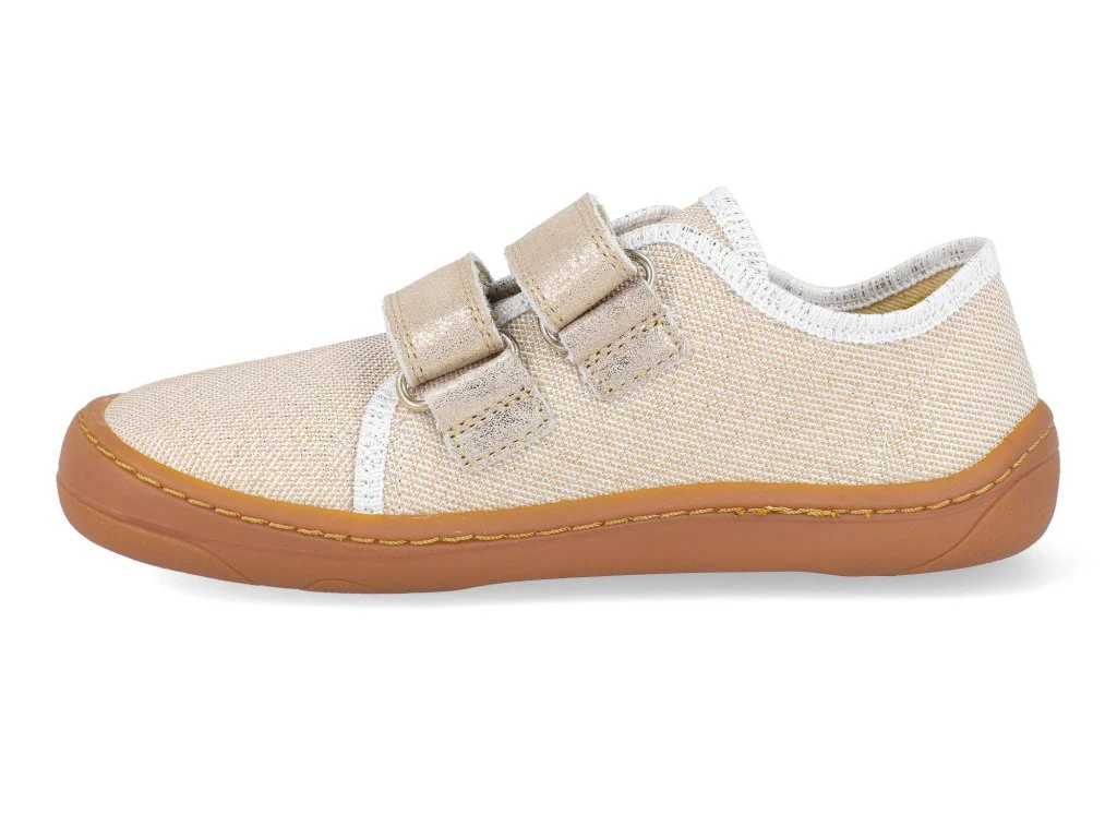 Froddo Barefoot Sapatilha Canva (Gold Shine) kid to adult - Image 4
