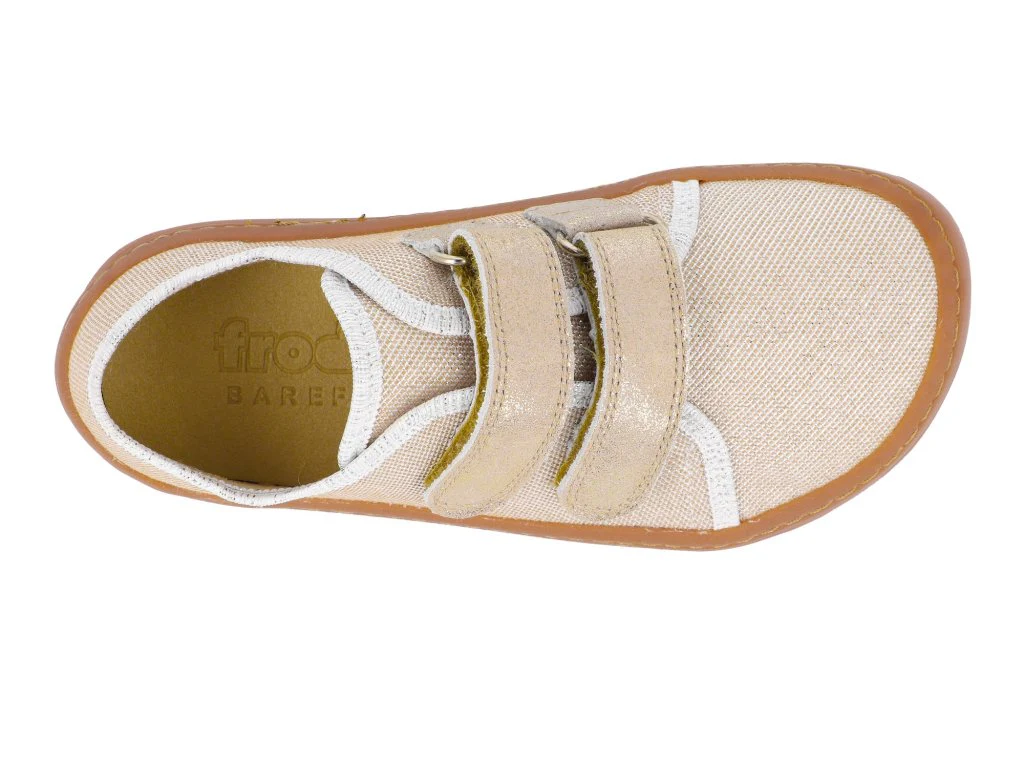 Froddo Barefoot Sapatilha Canva (Gold Shine) kid to adult - Image 6
