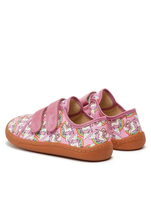 Froddo Barefoot Sapatilha Canva (White/Pink) kid - Image 2