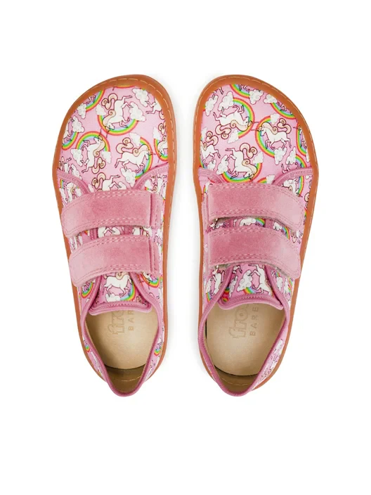 Froddo Barefoot Sapatilha Canva (White/Pink) kid - Image 3