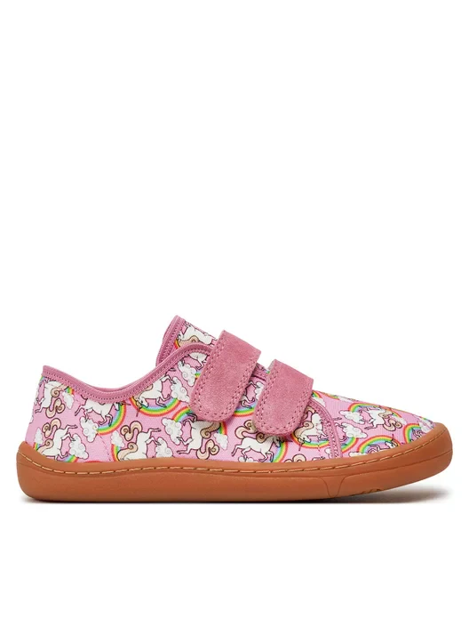 Froddo Barefoot Sapatilha Canva (White/Pink) kid - Image 5