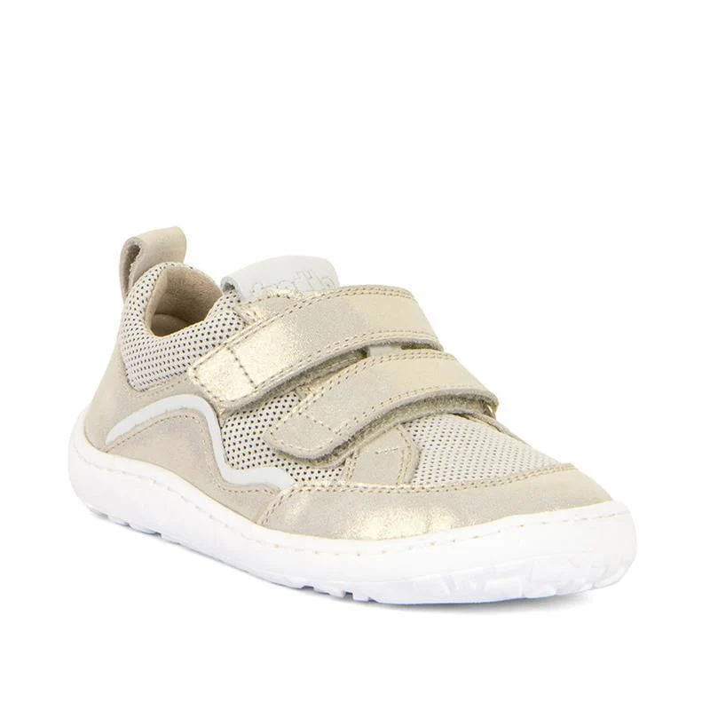 Froddo Barefoot Sapatilha Couro & Malha (Gold Shine) kid to adult
