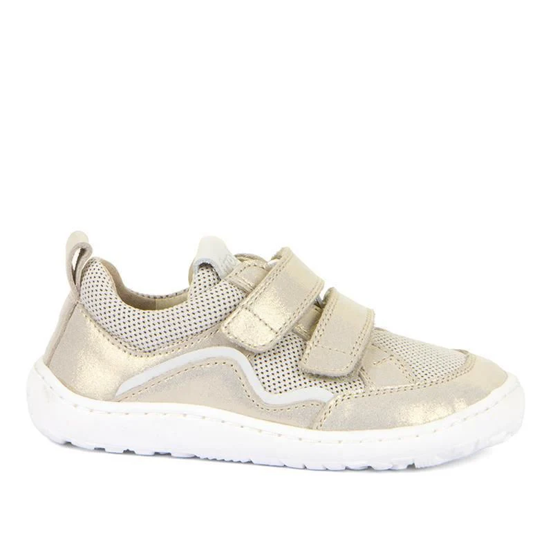 Froddo Barefoot Sapatilha Couro & Malha (Gold Shine) kid to adult - Image 2