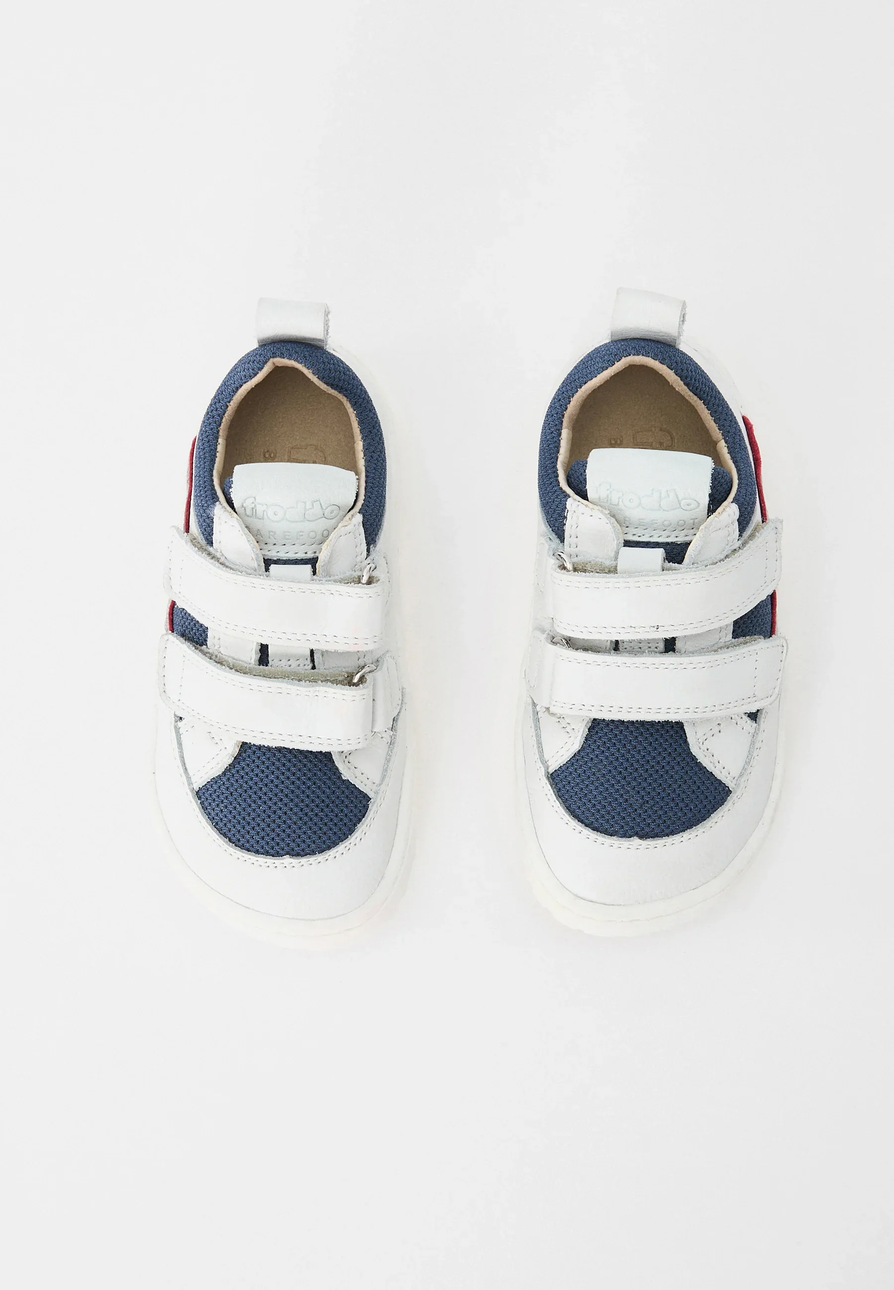 Froddo Barefoot Sapatilha Couro & Malha(White/Blue) kid to adult - Image 7