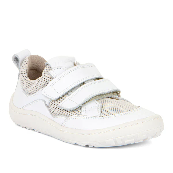 Froddo Barefoot Sapatilha Couro & Malha Respirável (White/Branco)