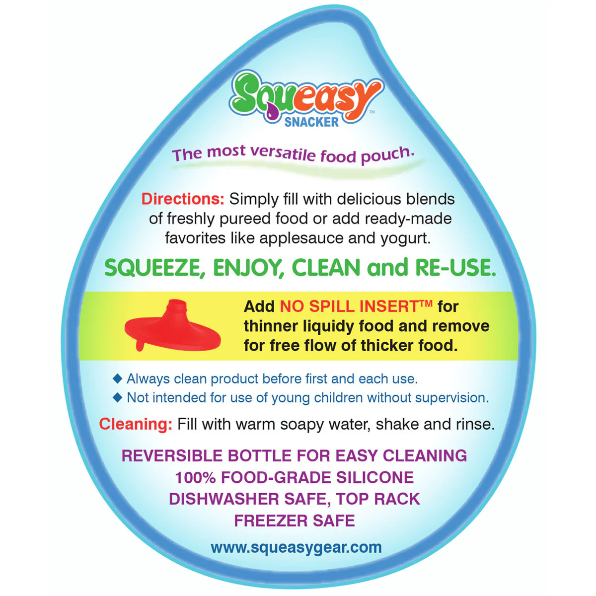 SQUEASY Garrafa para liquidos e sólidos 480ml - Image 3
