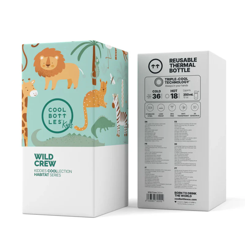 Garrafa Térmica Cool Bottles - Wild Crew 350ml - Image 3