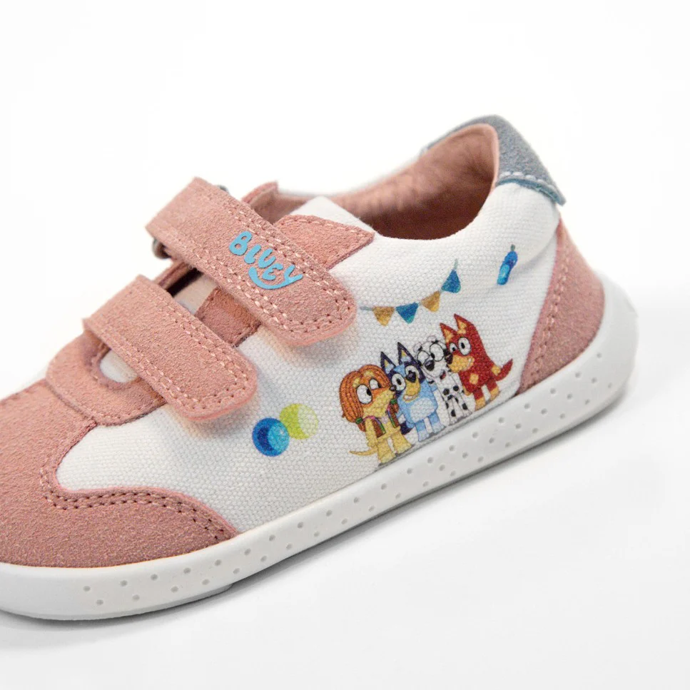 Garvalín Sapatilhas Lona Bluey - Blanco e Rosa - Image 2