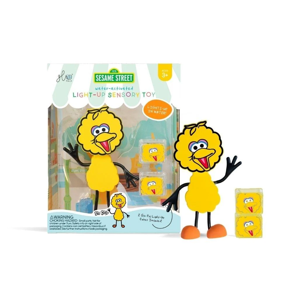 GloPals Conjunto de boneco com 2 Cubos de luz - Poupas Rua Sésamo