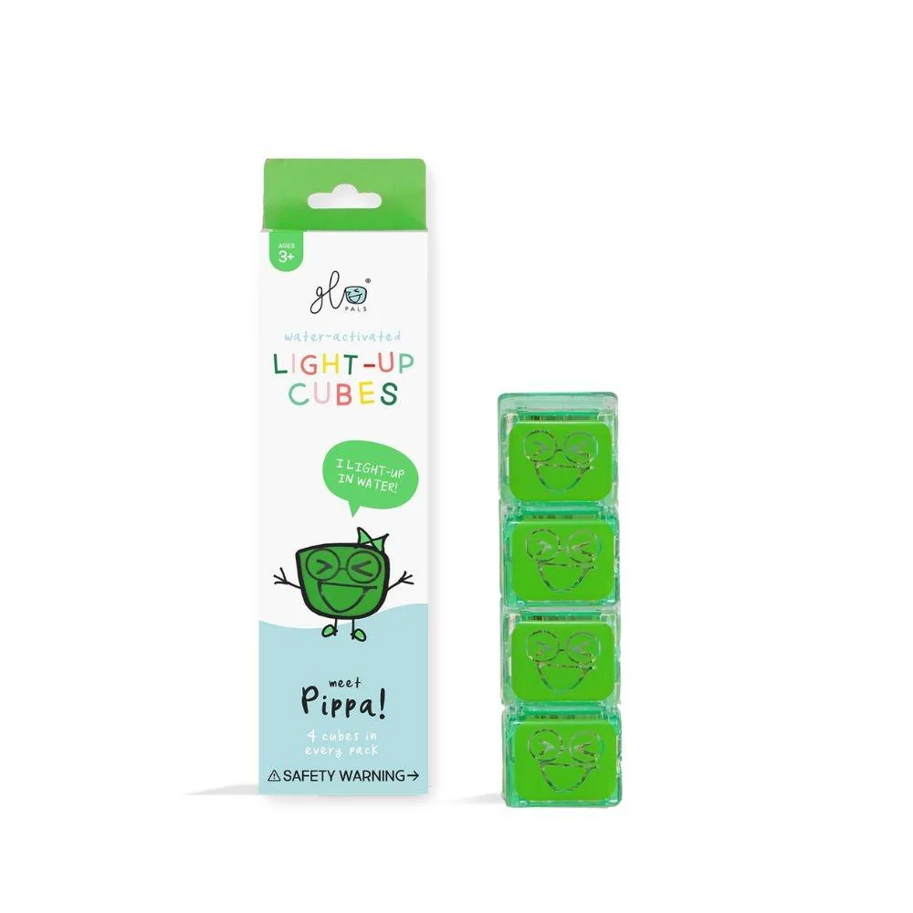 GloPals Cubos de Luz para água 4unid Pipa Verde