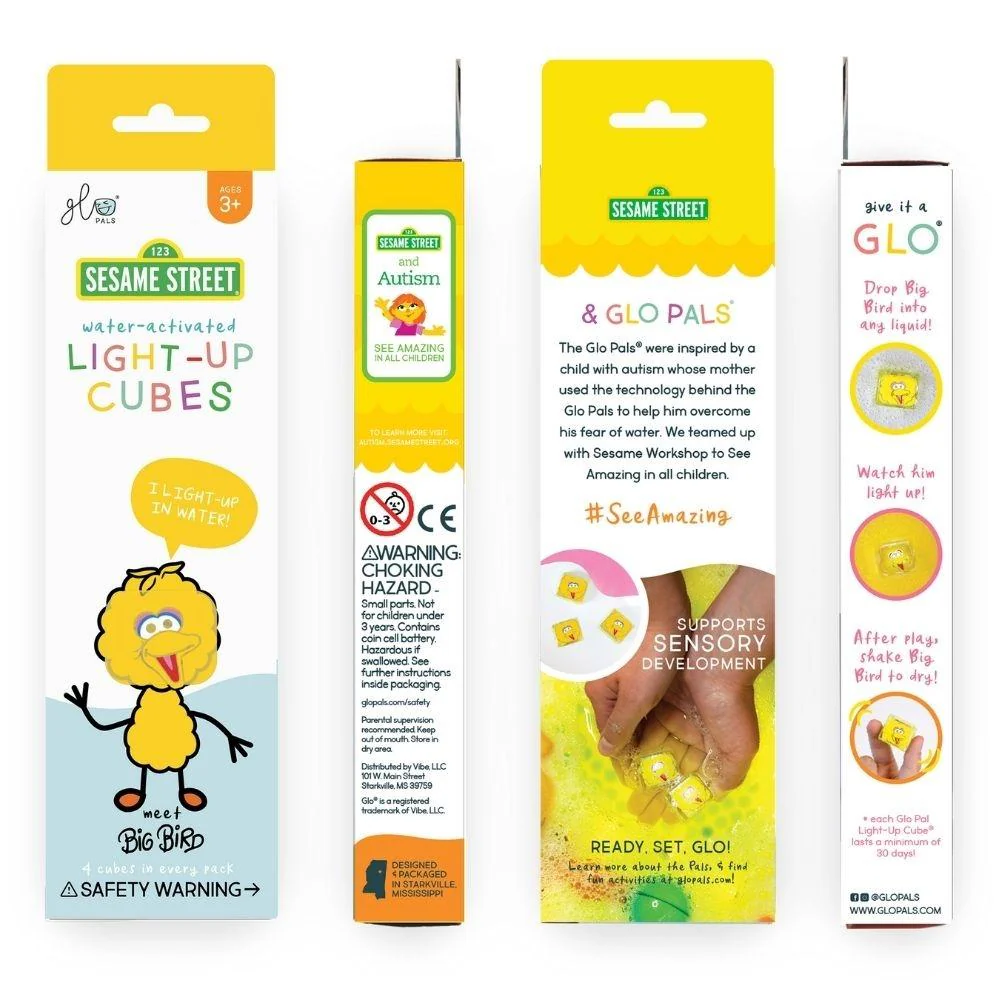GloPals Cubos de Luz para água 4unid Poupas