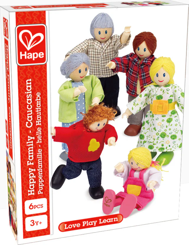 Hape Família de bonecos caucasiana - Image 2