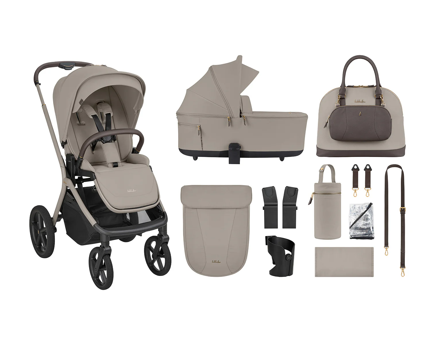Goya Platinum: Carrinho de Passeio 2 em 1 KikkaBoo (até 22kg)