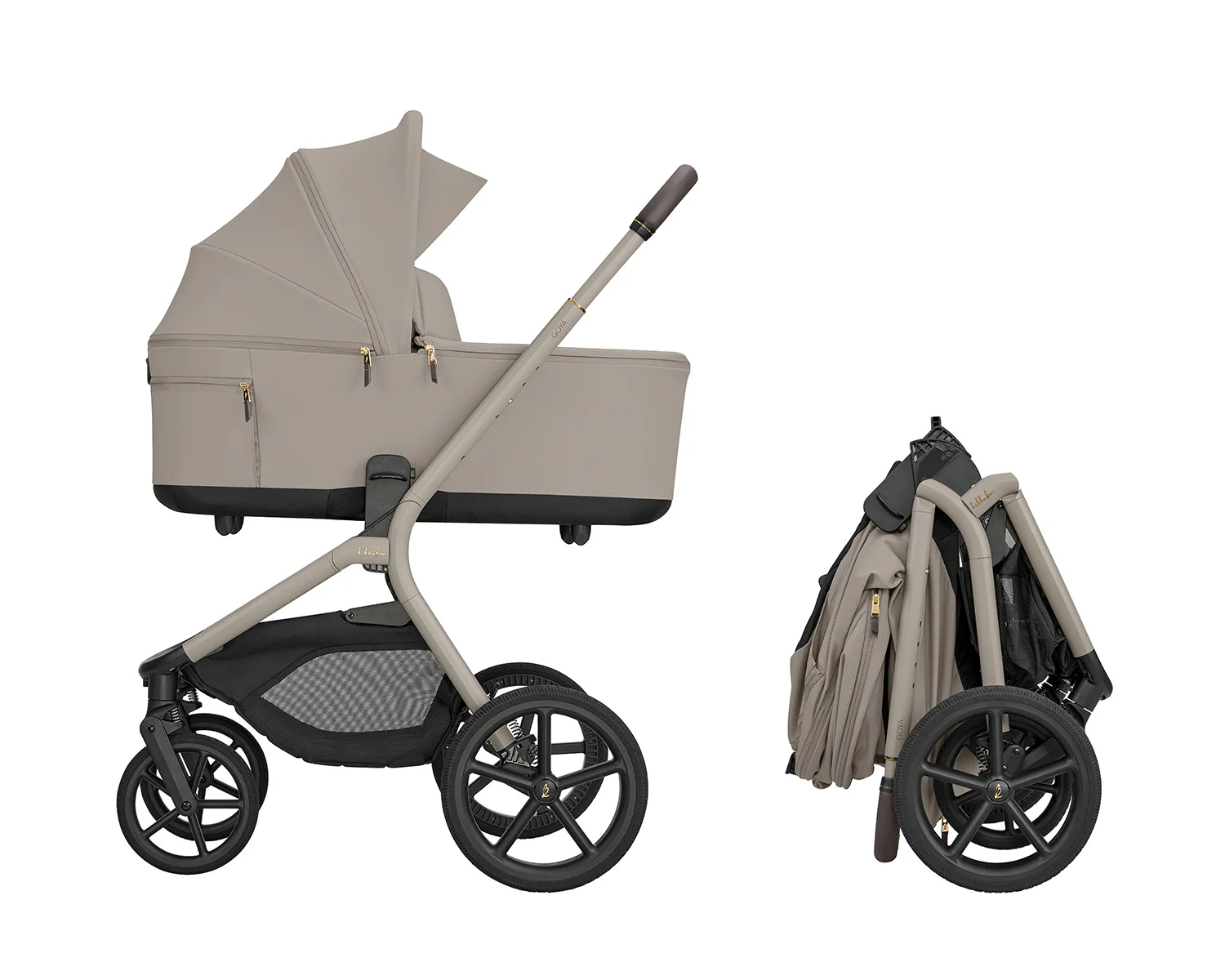 Goya Platinum: Carrinho de Passeio 2 em 1 KikkaBoo (até 22kg) - Image 2