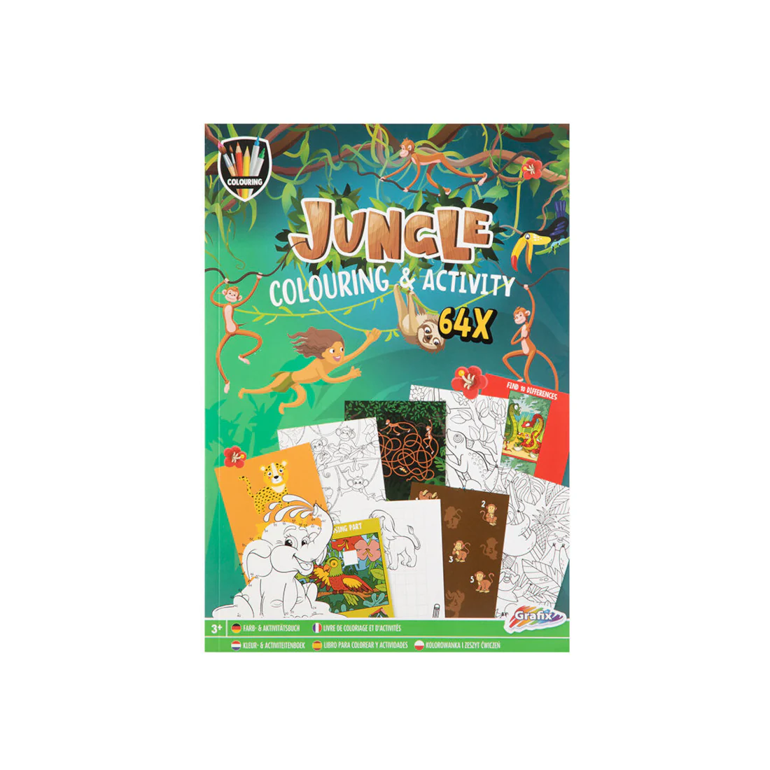 Grafix Livro de colorir  e atividades 64 páginas - Image 7