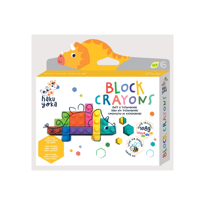 HAKU YOKA Block Crayons - Lápis de Cera em blocos