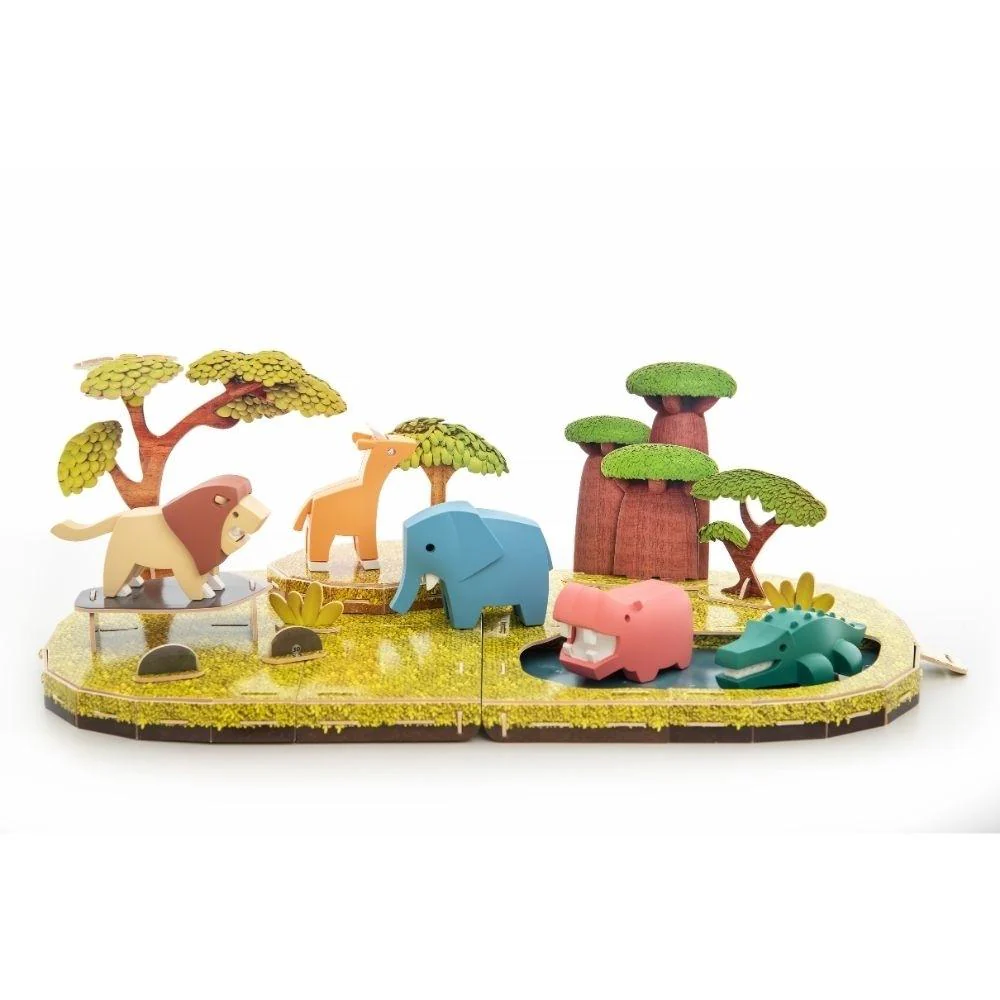 Halftoys Puzzle Diorama 3D - Mundo Animal