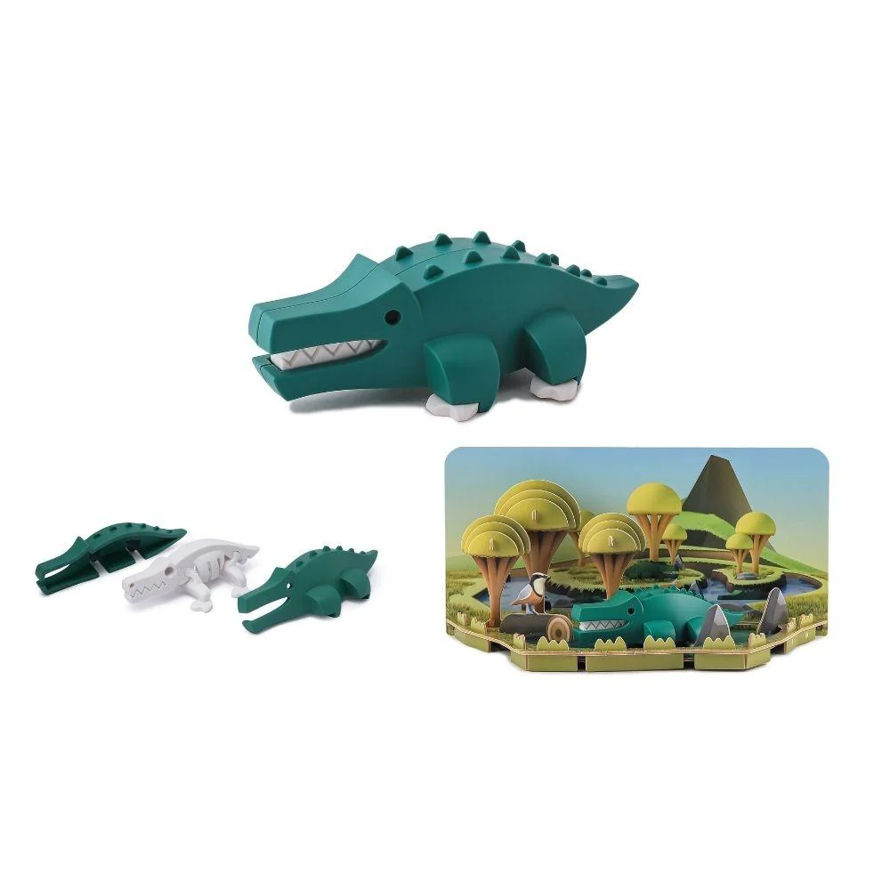 Halftoys Puzzle Diorama 3D - Crocodilo - Image 4