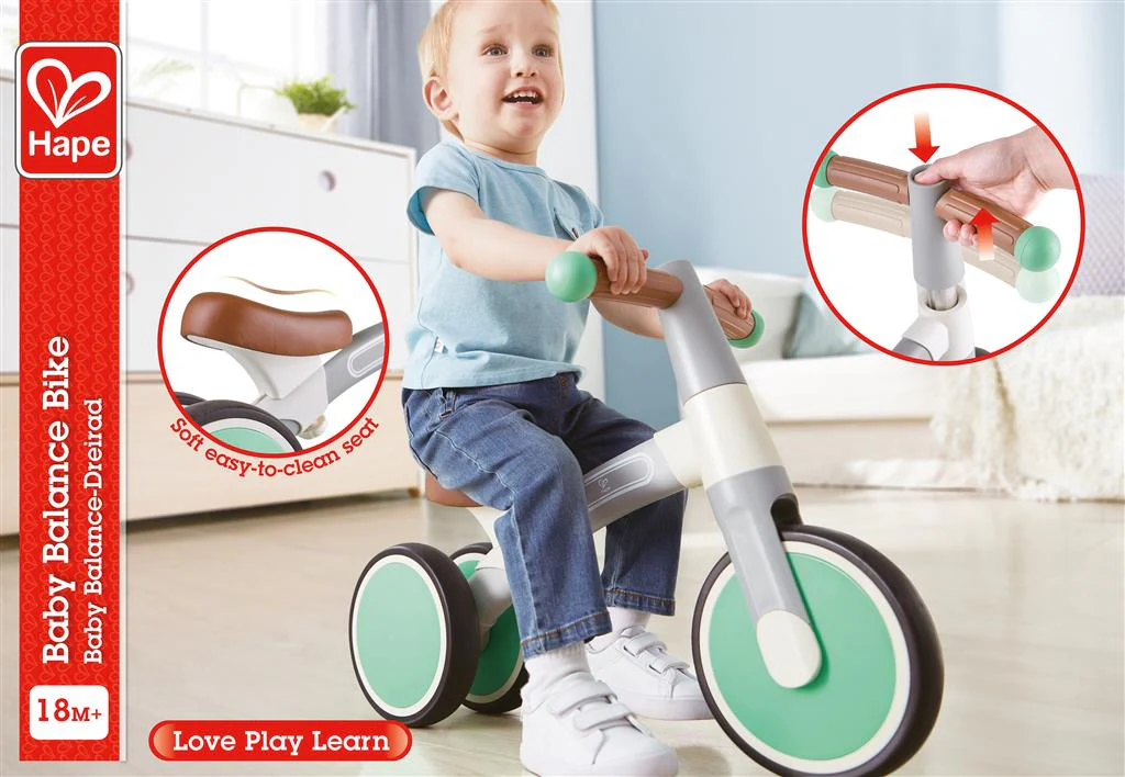 Hape bicicleta de equilíbrio A minha primeira Vespa Verde/ Cinza - Image 2