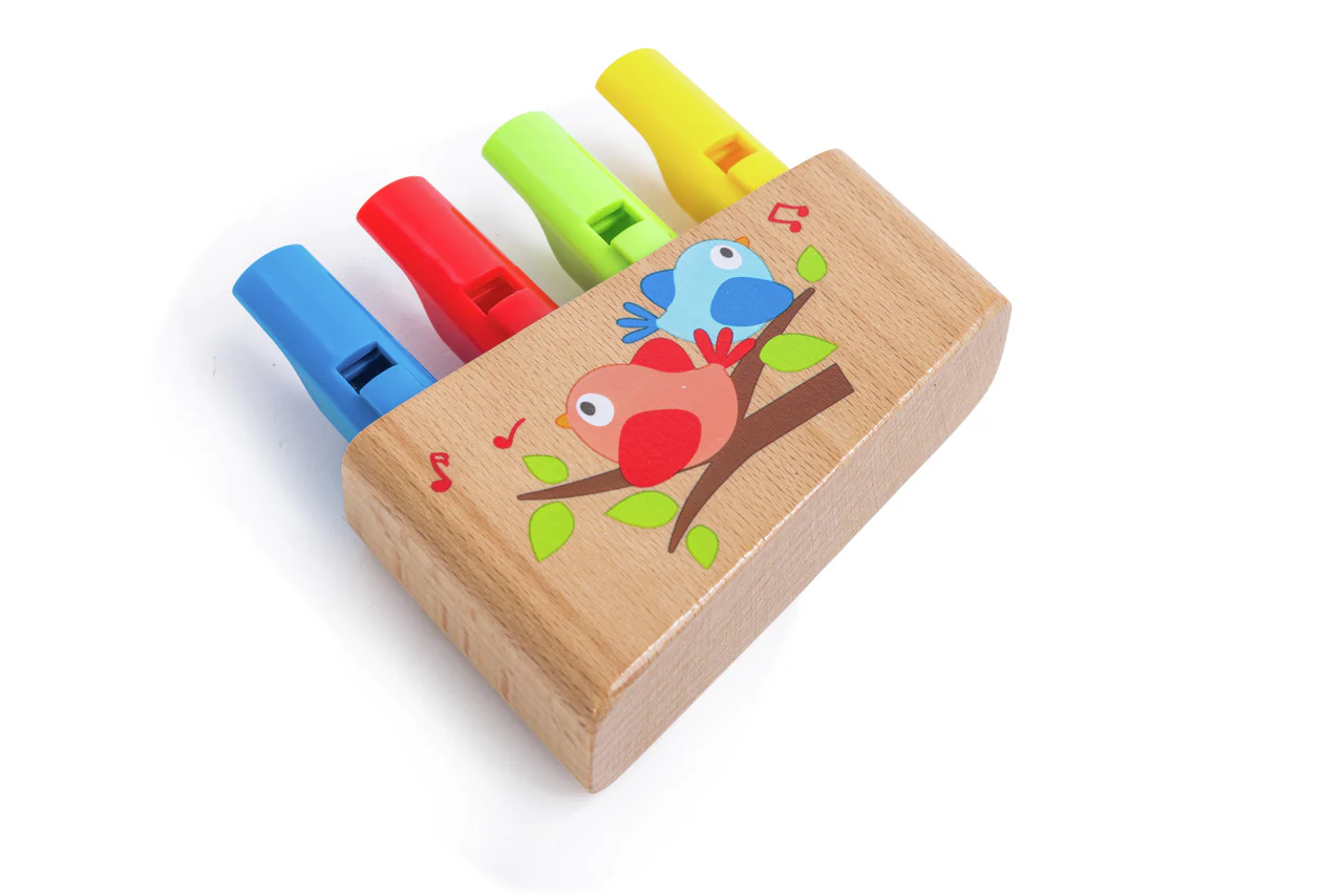 Hape Flauta de 4 Tubos - Rainbow