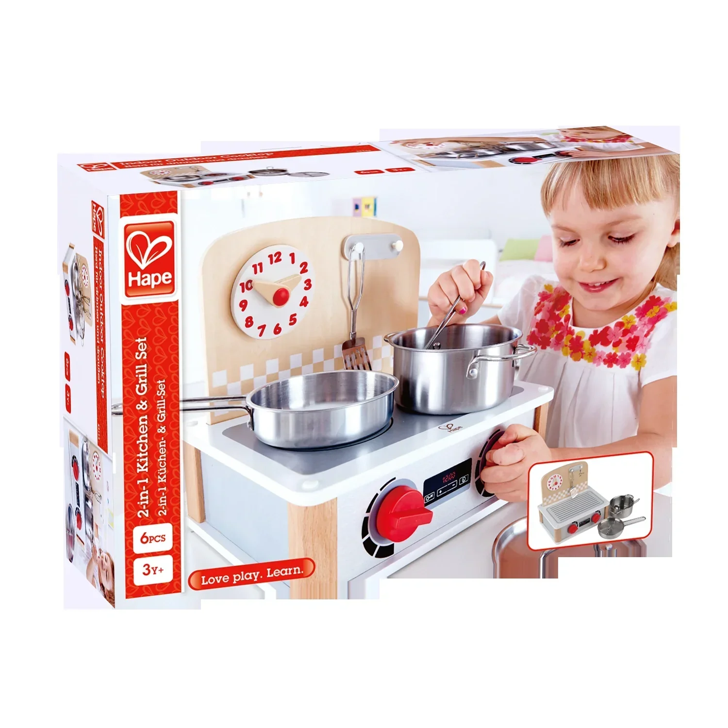Hape Fogão e Grelhador - Cozinha 2 em 1