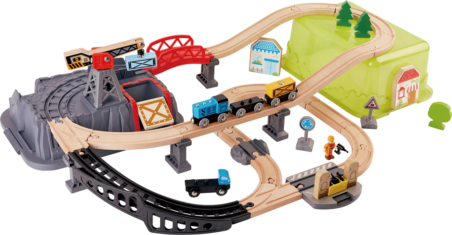 Hape Kit Construção cidade e comboio 50 peças - Image 2