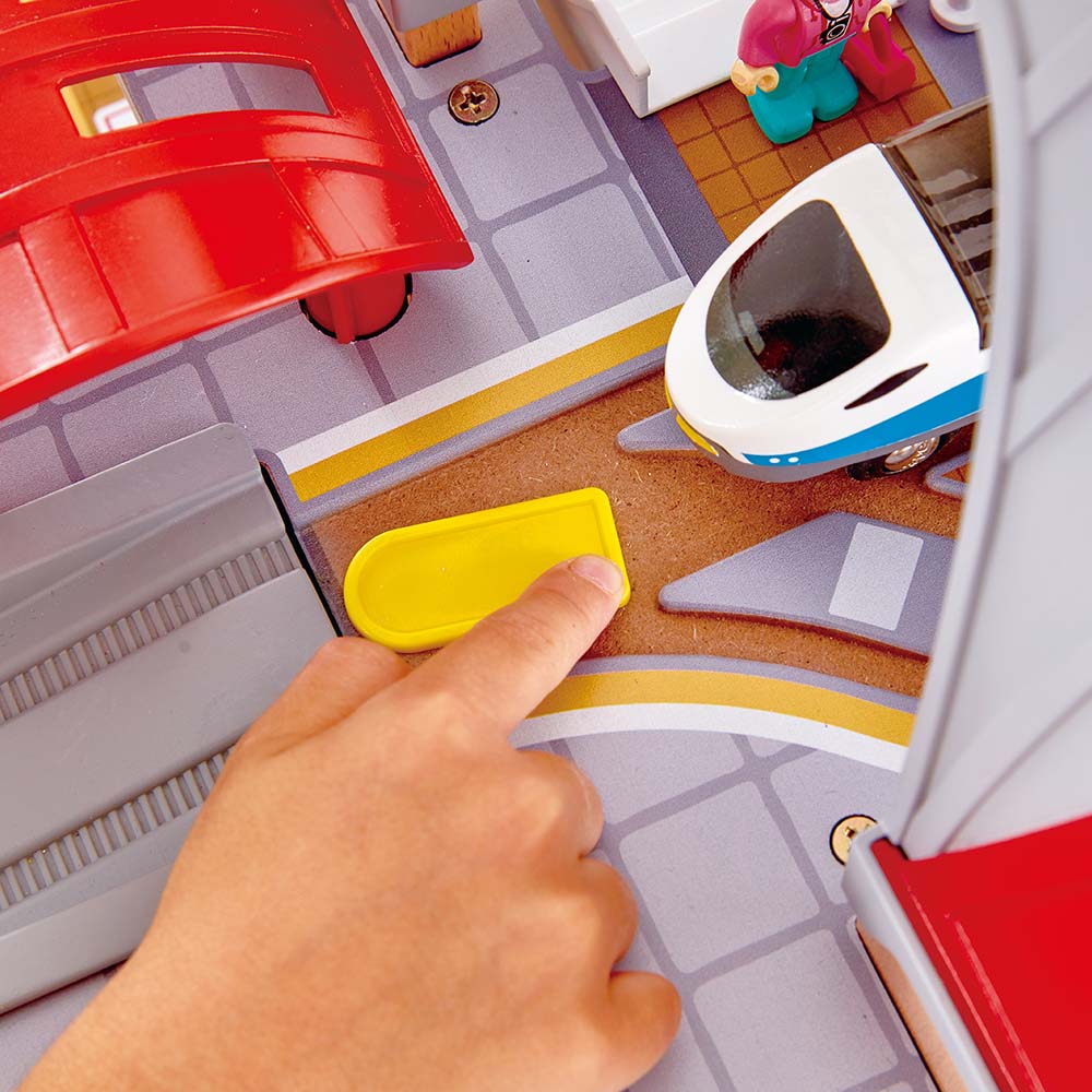 Hape Mega Kit Construção cidade e estação comboios - Image 4