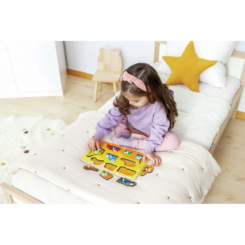 Hape Puzzle de encaixe Veiculos de Construção - Image 2