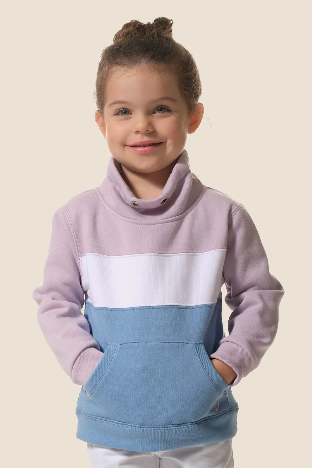 Hublot camisola cardada gola alta menina