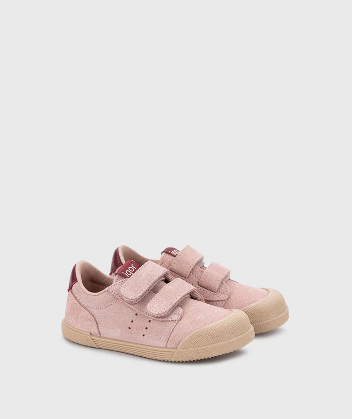 Igor Barefoot Sapatilha TENNIS SUEDE ROSA