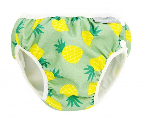 ImseVimse Cueca / fralda reutilizável de praia/ piscina Pineapple 7/10kg
