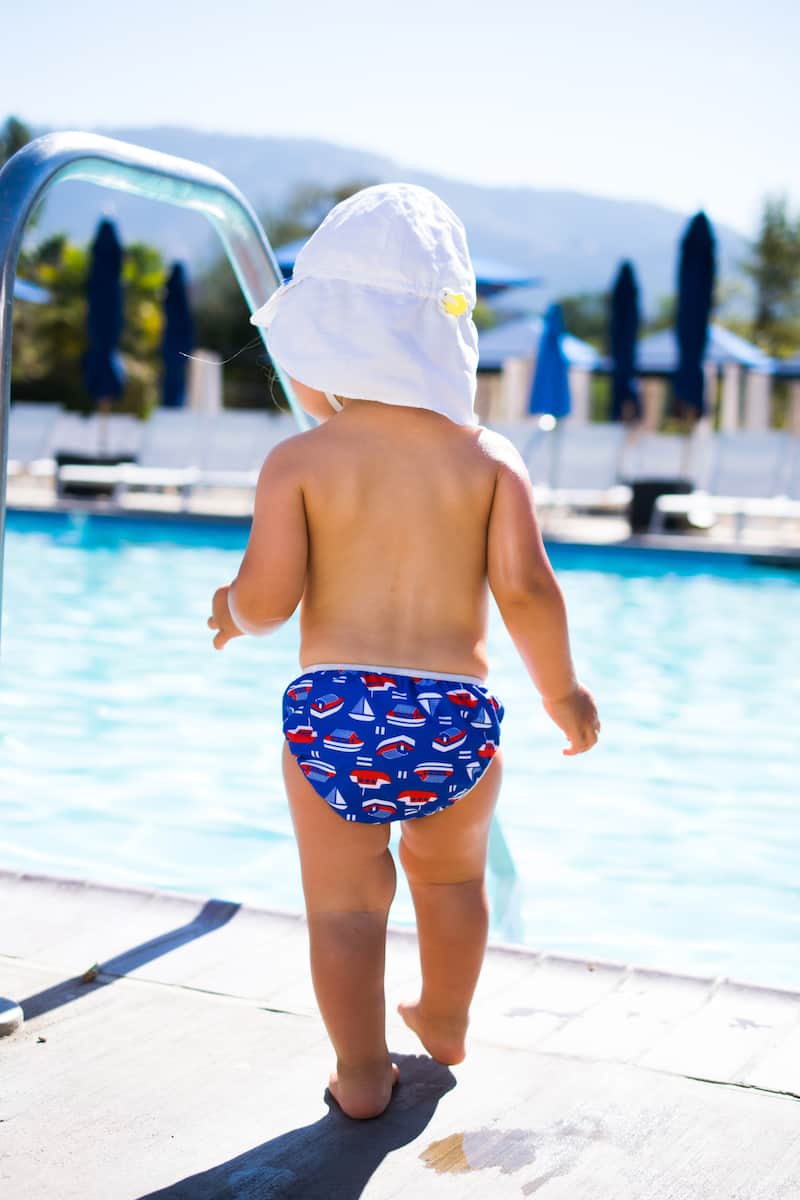 ImseVimse Cueca / fralda reutilizável de praia / piscina Peixinhos 6/10kg - Image 6