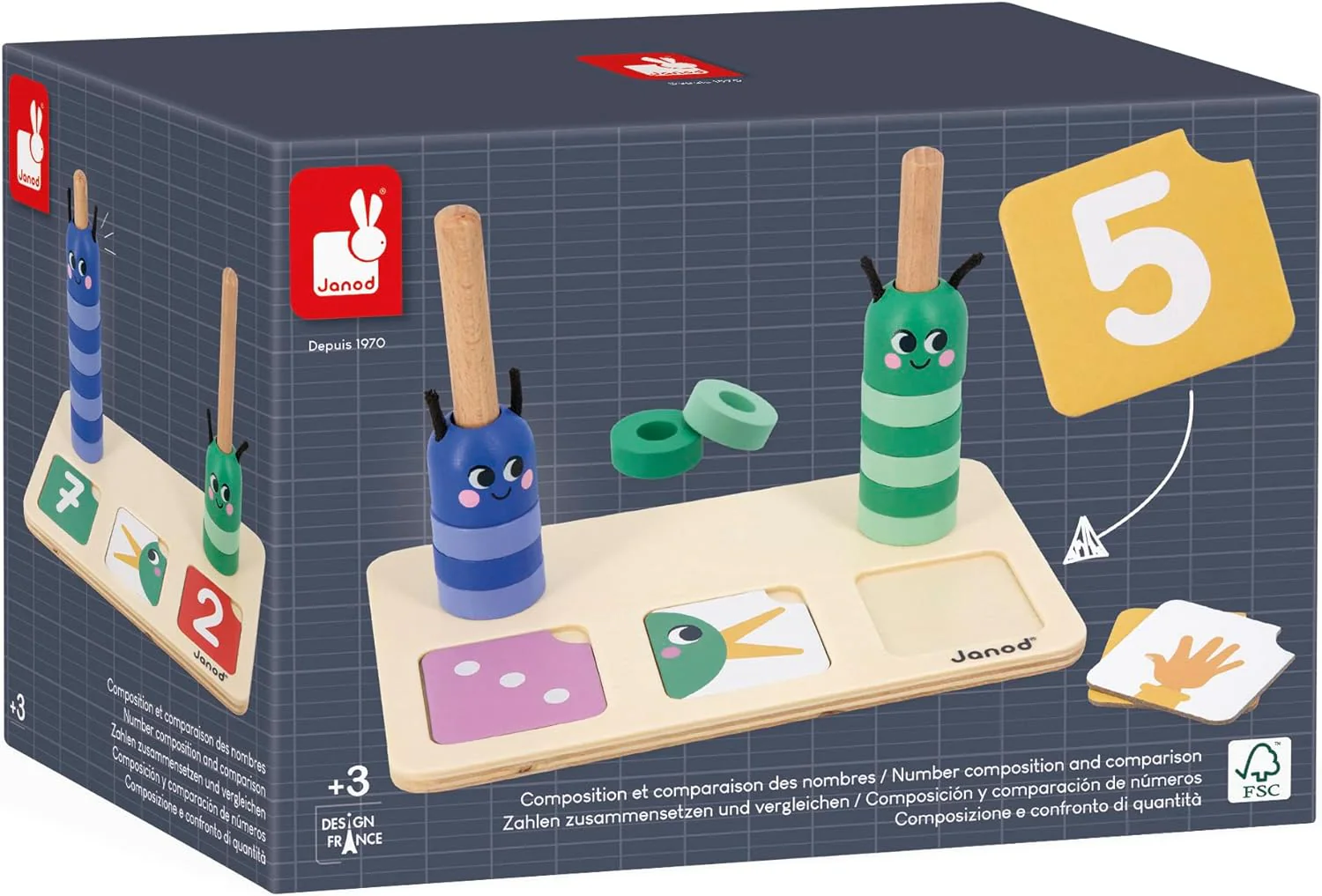 Janod Jogo de Matemática para comparação de números - Image 16