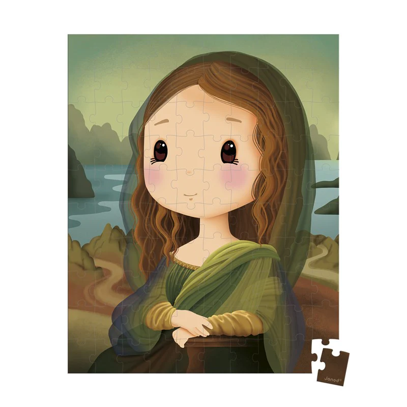 JANOD Mala com puzzle "Mona Lisa" 100peças - Image 3