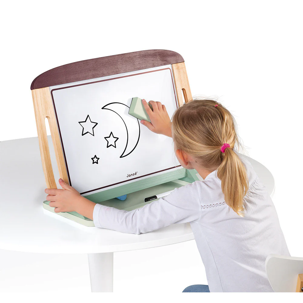 Janod quadro de mesa verde quadro branco e ardósia - Image 3