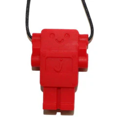 Jellystone Colar Mordedor para crianças +3anos - Robot Vermelho