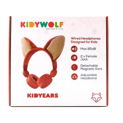 KidyWolf Headphones c/fio Raposa - Image 4
