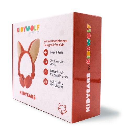 KidyWolf Headphones c/fio Raposa - Image 5