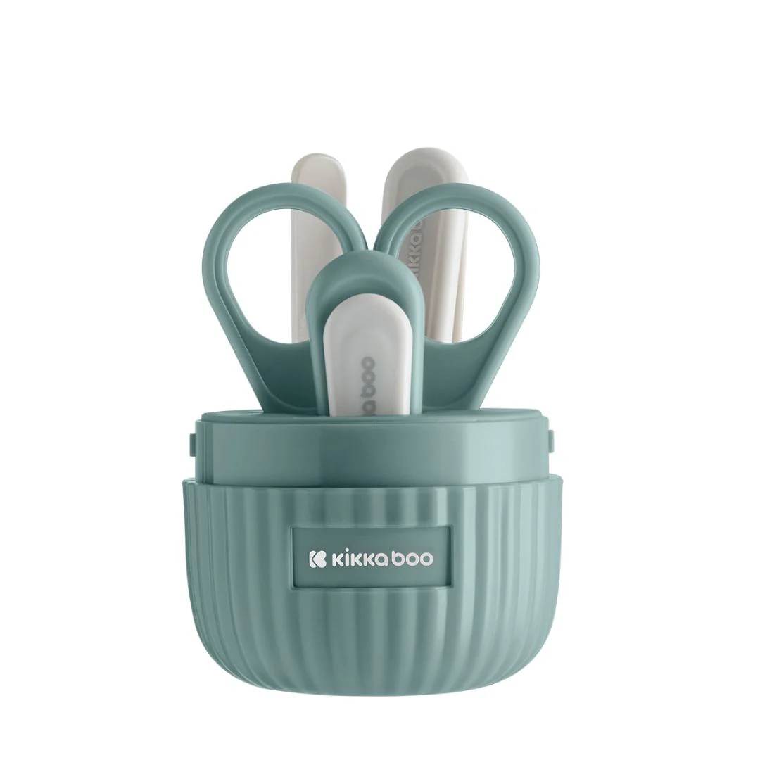 Kikkboo Conjunto higiene Unhas bebé Mint