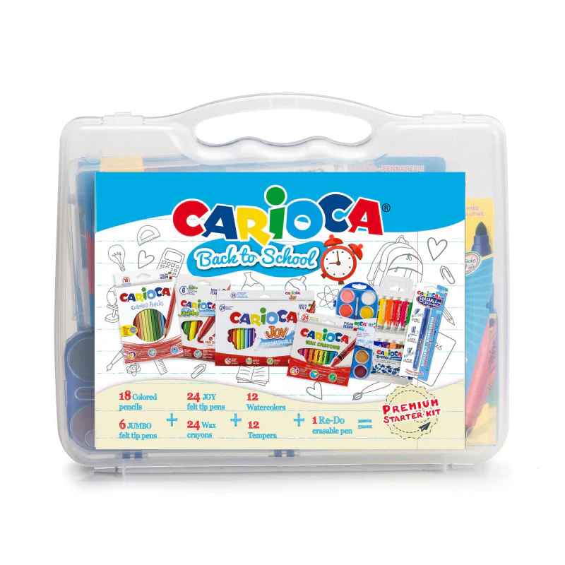 CARIOCA Conjunto escolar lápis e marcadores Back to School
