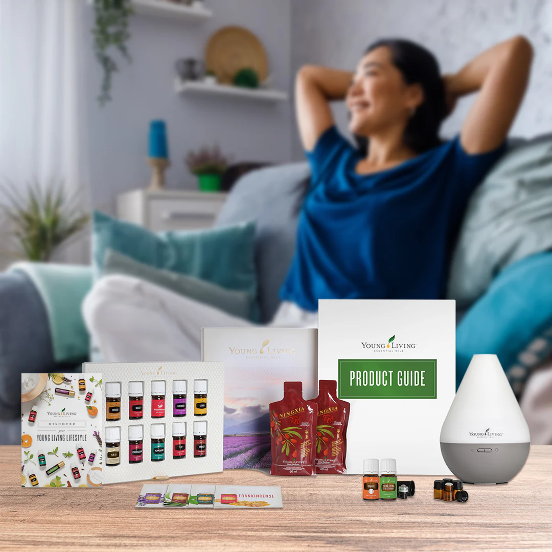 Young Living - Kit Inicial Dewdrop + 12 óleos essenciais