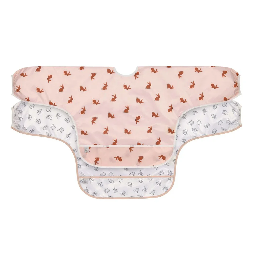 Lassig Babete com mangas pack de 2 Coelho rosa 6-24meses
