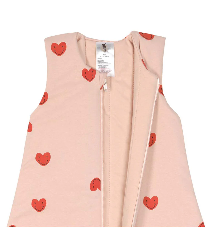 Lassig Saco de dormir com pernas TOG 2,5 Rosa Corações - Image 4