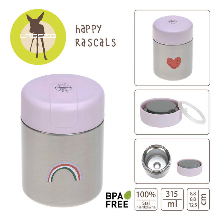 Lassig Termos 315ml Heart Lavender