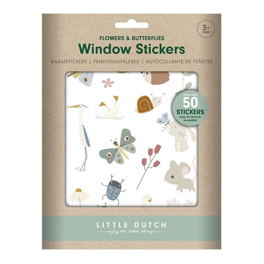 Little Dutch Autocolantes Vidro – Flowers & Butterflies - Image 3