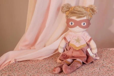 Little Dutch Boneca Super Heroína Rosa 35cm