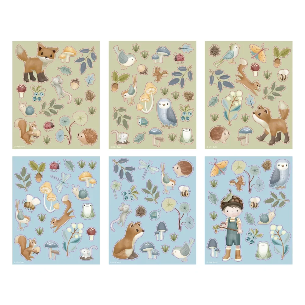 Little Dutch Conjunto de Autocolantes com cenário - Forest Friends - Image 2