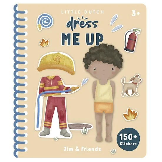 Little Dutch Livro Autocolantes - Dress Me Up - Jim and Friends